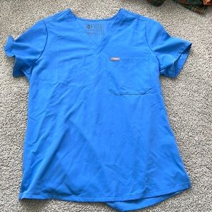 FIGS light blue scrub top